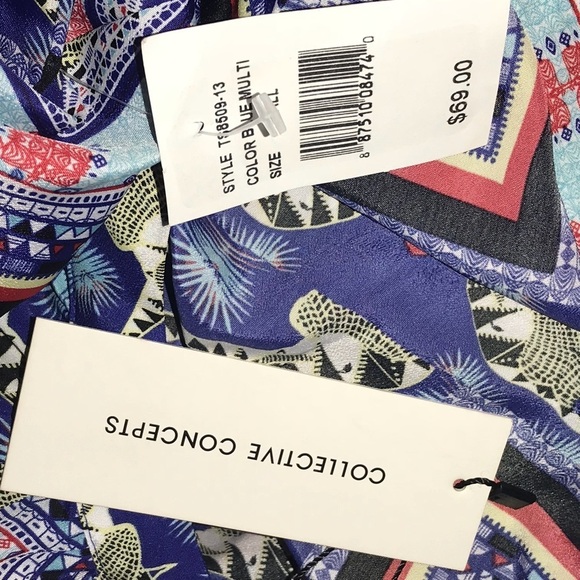 Collective concept geometric elephant print blouse - Picture 6 of 8